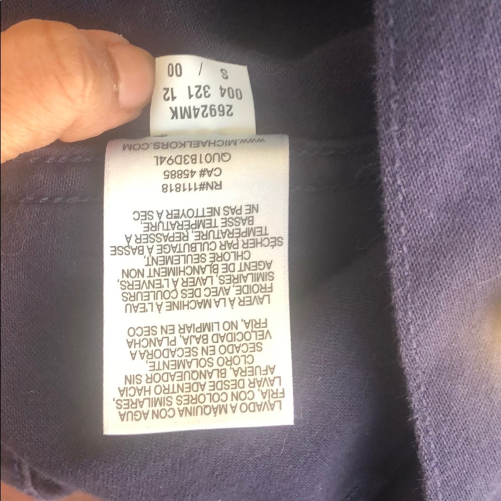Michael Kors Navy Blue Cropped Jacket-Size Small - Picture 5 of 16
